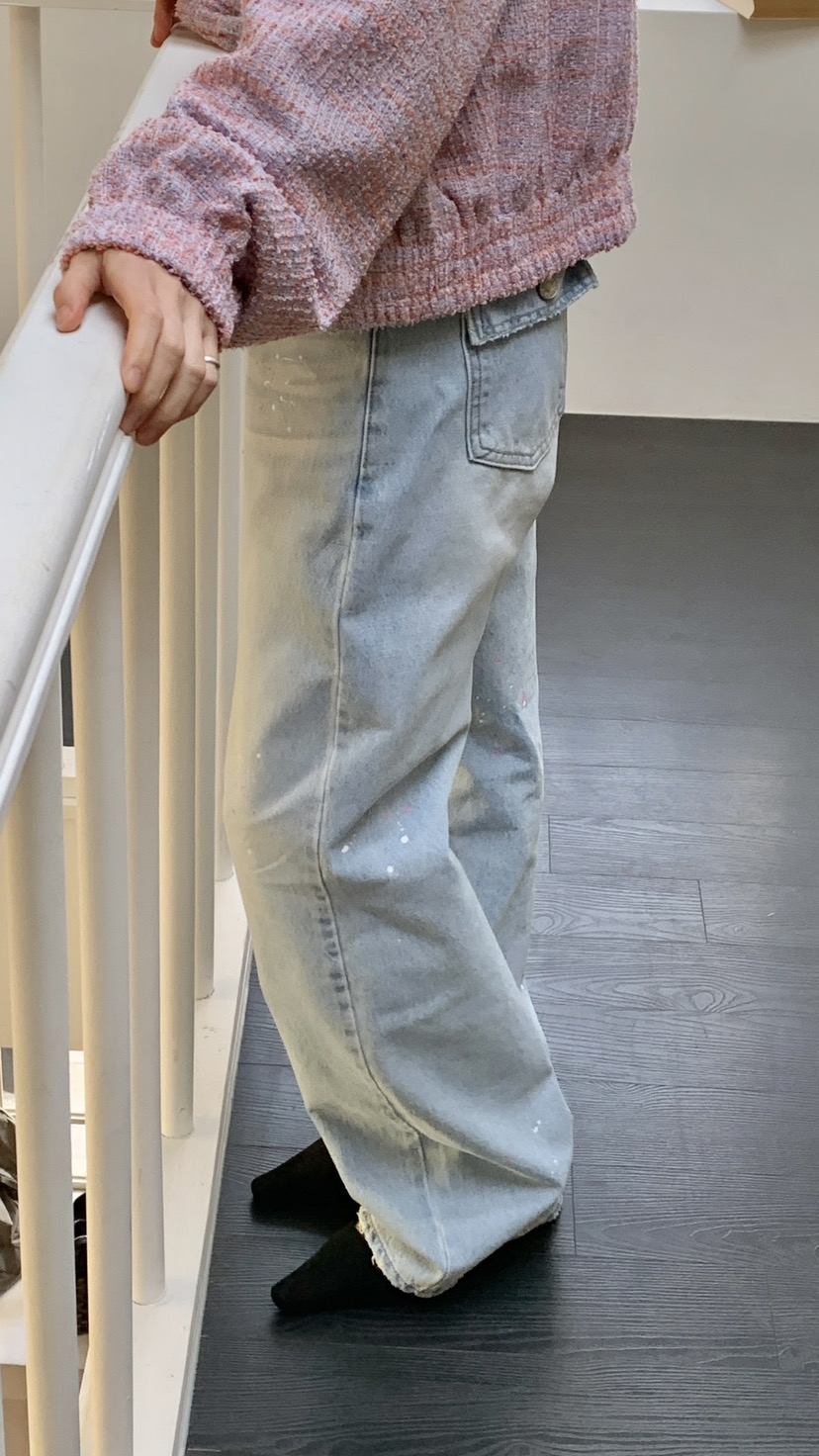 OVER RICH韓國直郵女裝新品推薦休閑真品時尚熱賣牛仔褲OVER RICH牛仔褲