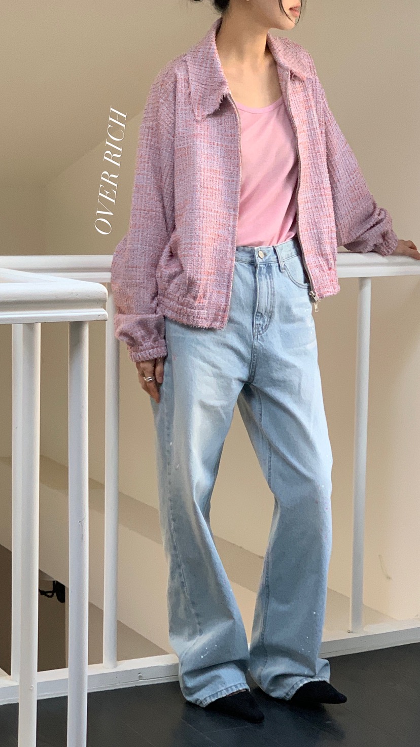 OVER RICH韓國直郵女裝新品推薦休閑真品時尚熱賣牛仔褲OVER RICH牛仔褲