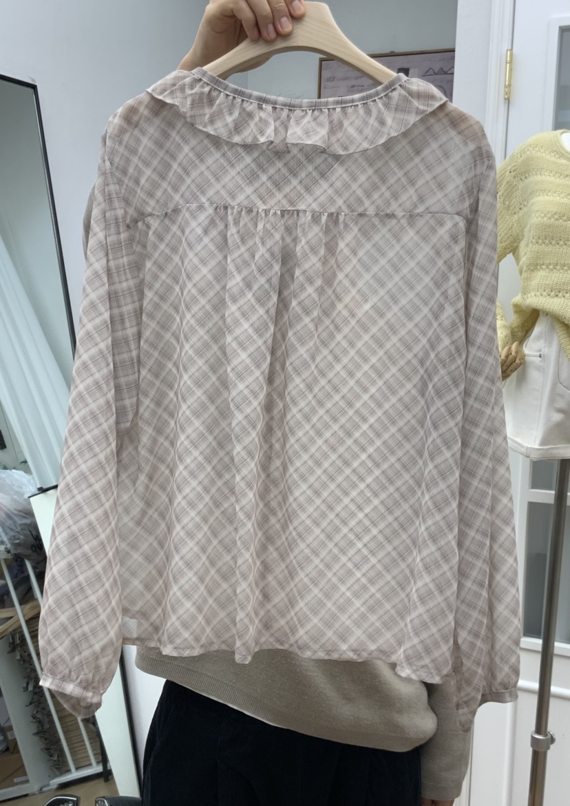 RE:FRESH-L韓國代購女士新款休閑時尚人氣職業襯衫蕾絲衫RE:FRESH襯衫/蕾絲衫