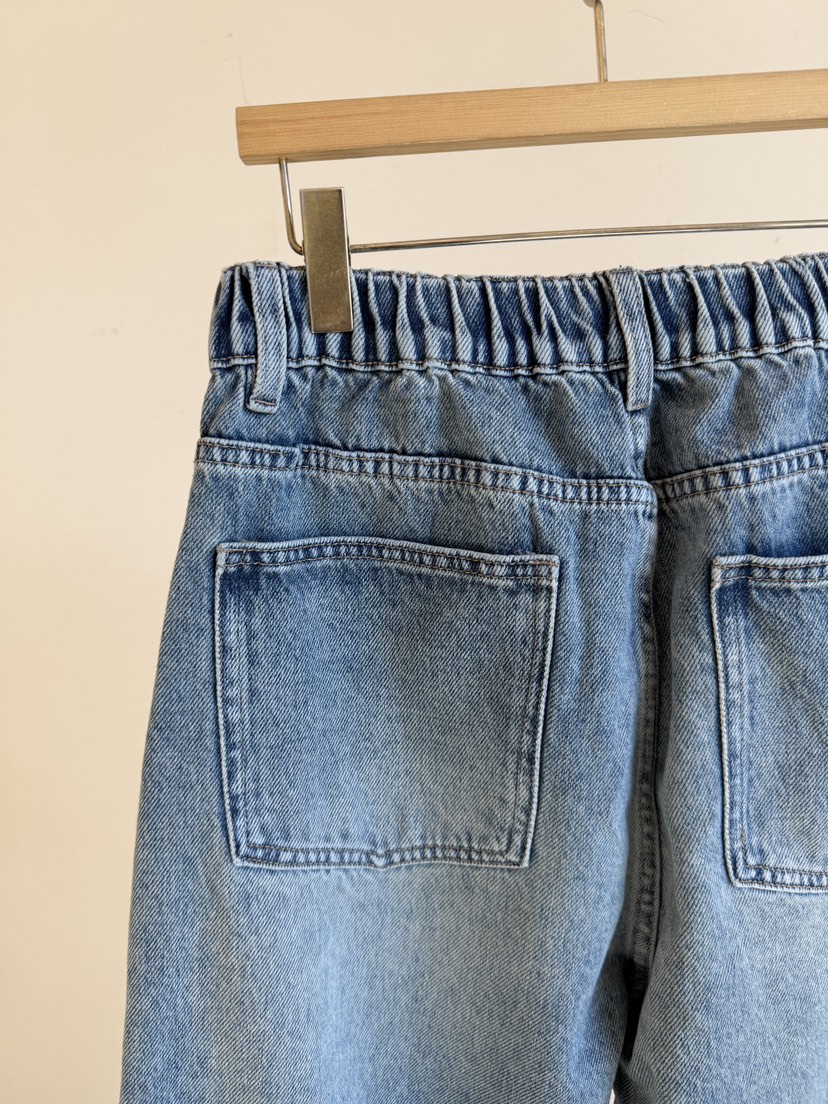 LAUNDRY東大門直郵女裝新品時尚26春夏休閑職業牛仔褲圍巾LAUNDRY牛仔褲