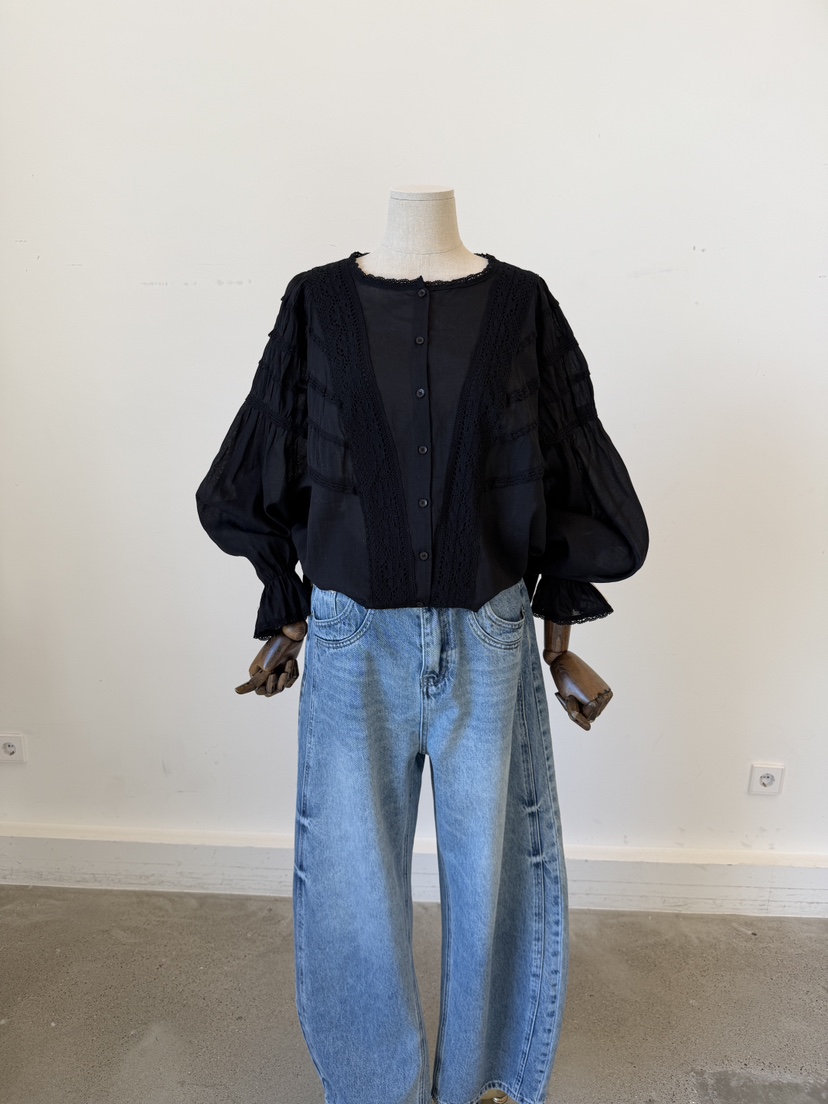 LAUNDRY東大門直郵女裝新品時尚26春夏休閑職業牛仔褲圍巾LAUNDRY牛仔褲