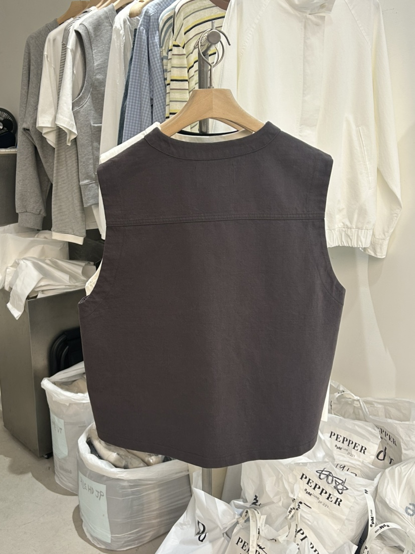 PEPPER-L韓國代購女士新品真品時尚熱賣人氣26春夏休閑馬甲PEPPER馬甲