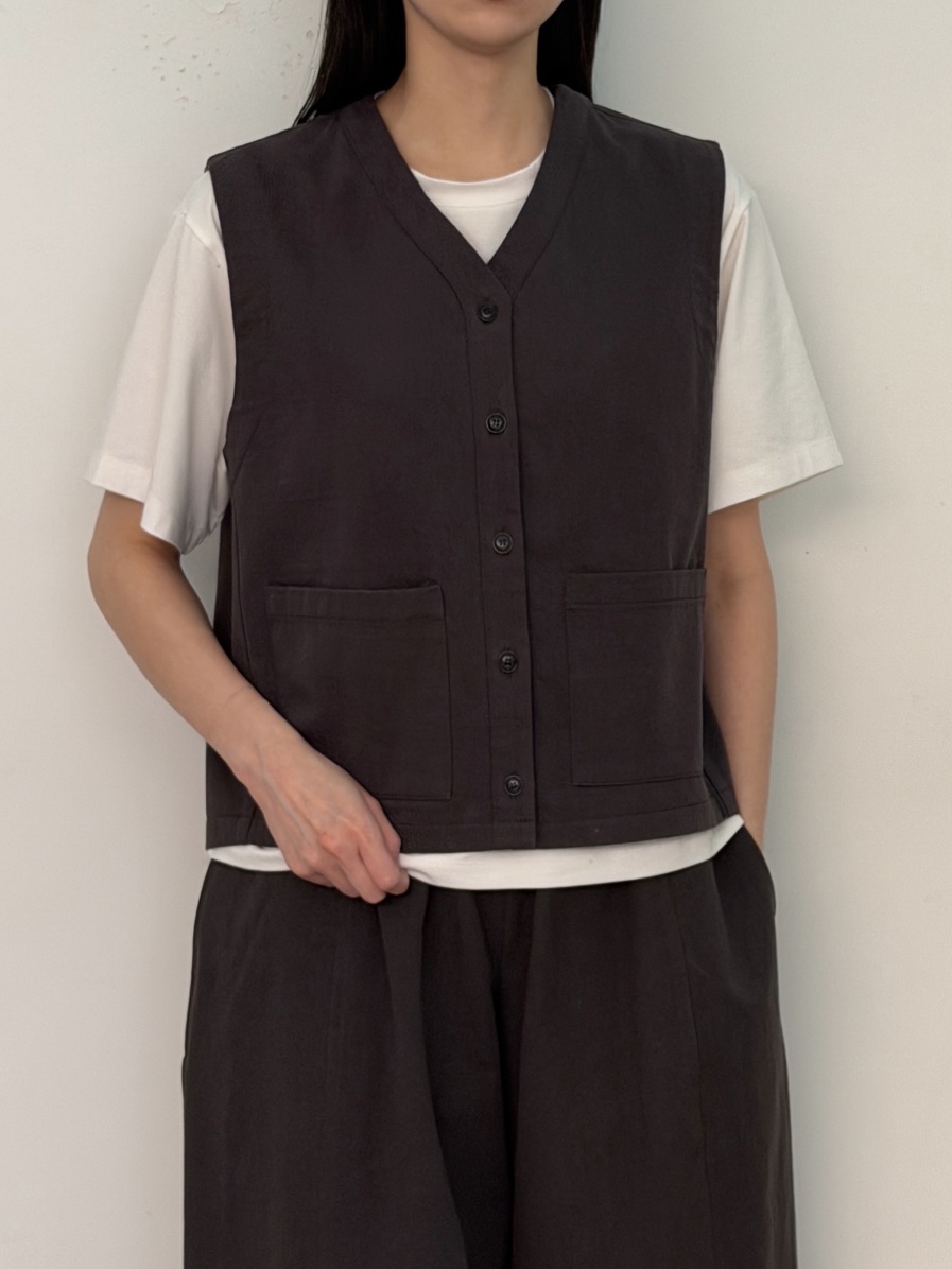 PEPPER-L韓國代購女士新品真品時尚熱賣人氣26春夏休閑馬甲PEPPER馬甲