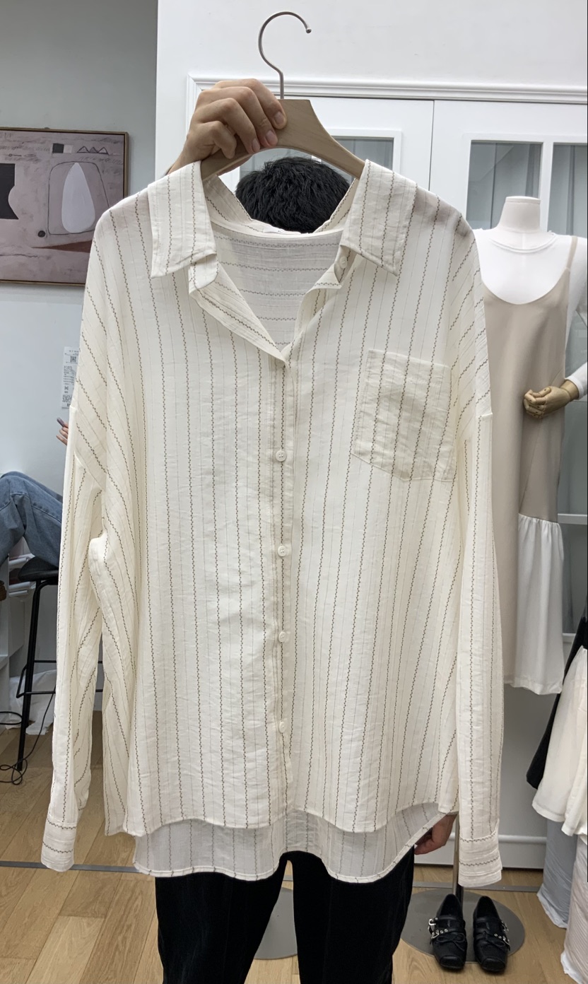 RE:FRESH-L東大門代購女士新品職業時尚襯衫蕾絲衫不含內搭RE:FRESH襯衫/蕾絲衫圖色1