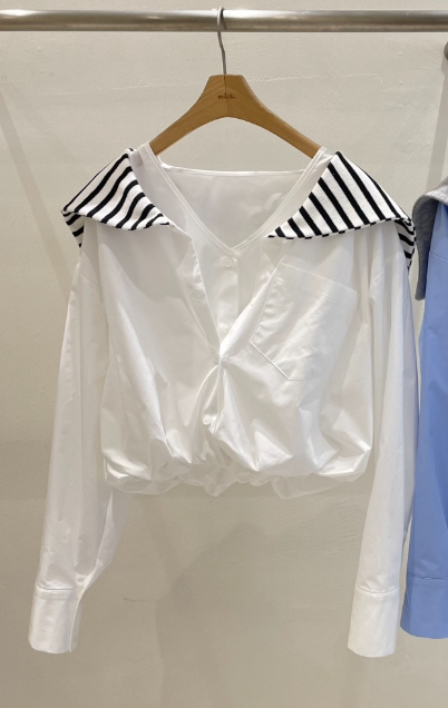 MUSK韓國代購女裝新款人氣真品推薦26春夏時尚襯衫蕾絲衫MUSK襯衫/蕾絲衫圖色2