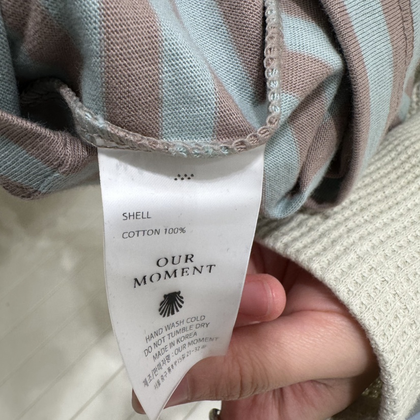 OURMOMENT東大門直郵女士新品休閑職業真品時尚熱賣26春夏T恤OURMOMENTT恤