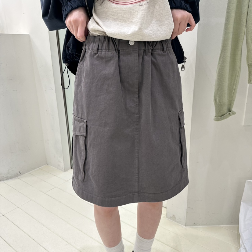 OURMOMENT韓國代購女士新款休閑真品26春夏時尚半身裙中短裙OURMOMENT半身裙/中短裙圖色2
