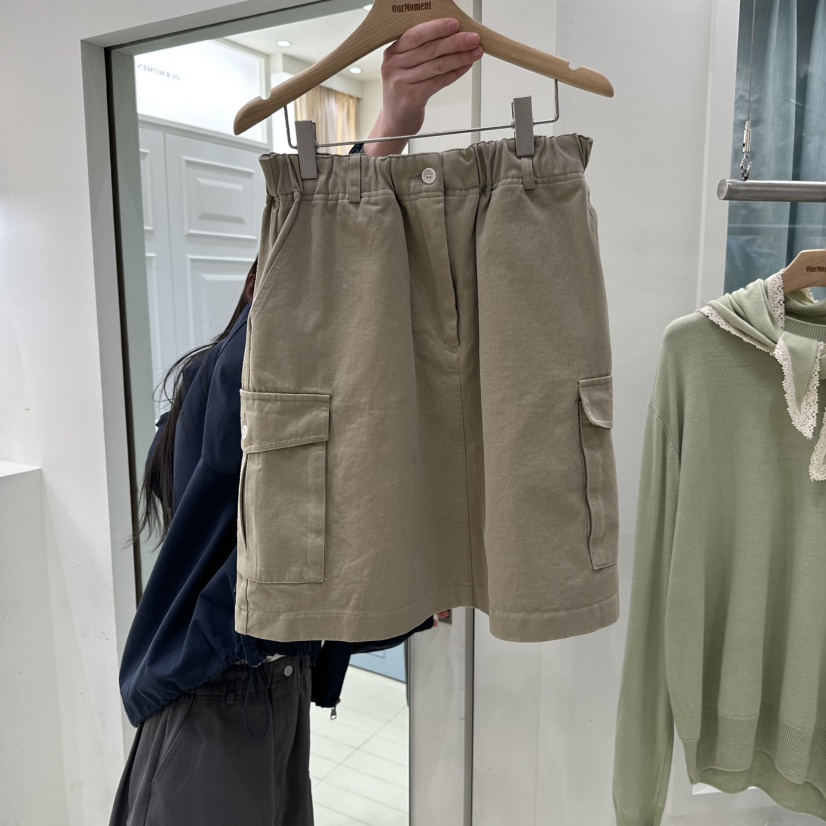 OURMOMENT韓國代購女士新款休閑真品26春夏時尚半身裙中短裙OURMOMENT半身裙/中短裙圖色3