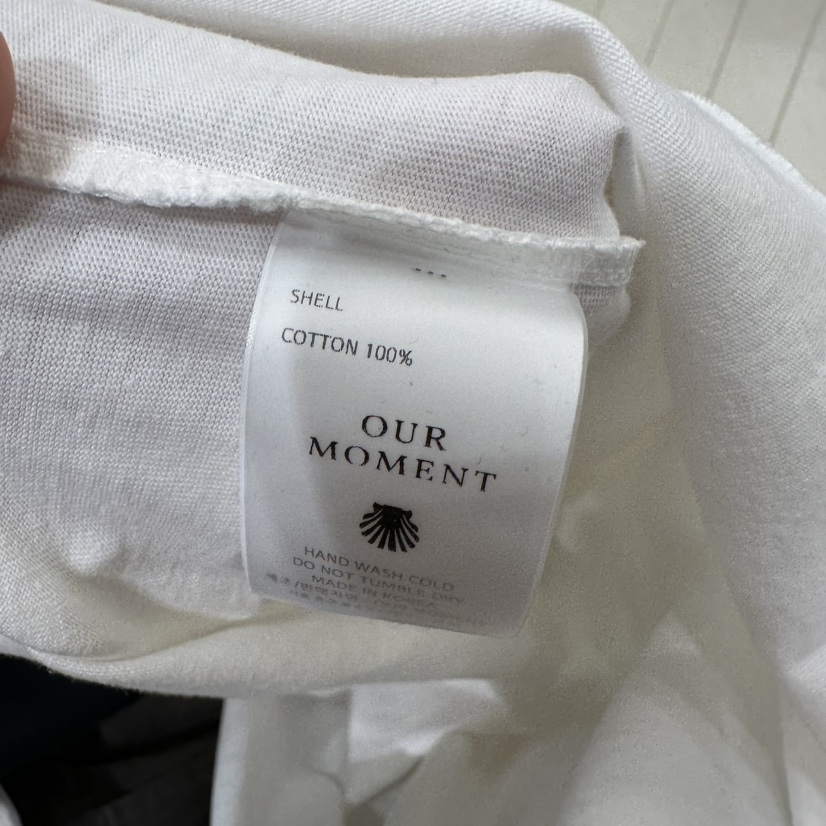 OURMOMENT韓國直郵女裝新品真品熱賣休閑時尚職業26春夏T恤OURMOMENTT恤