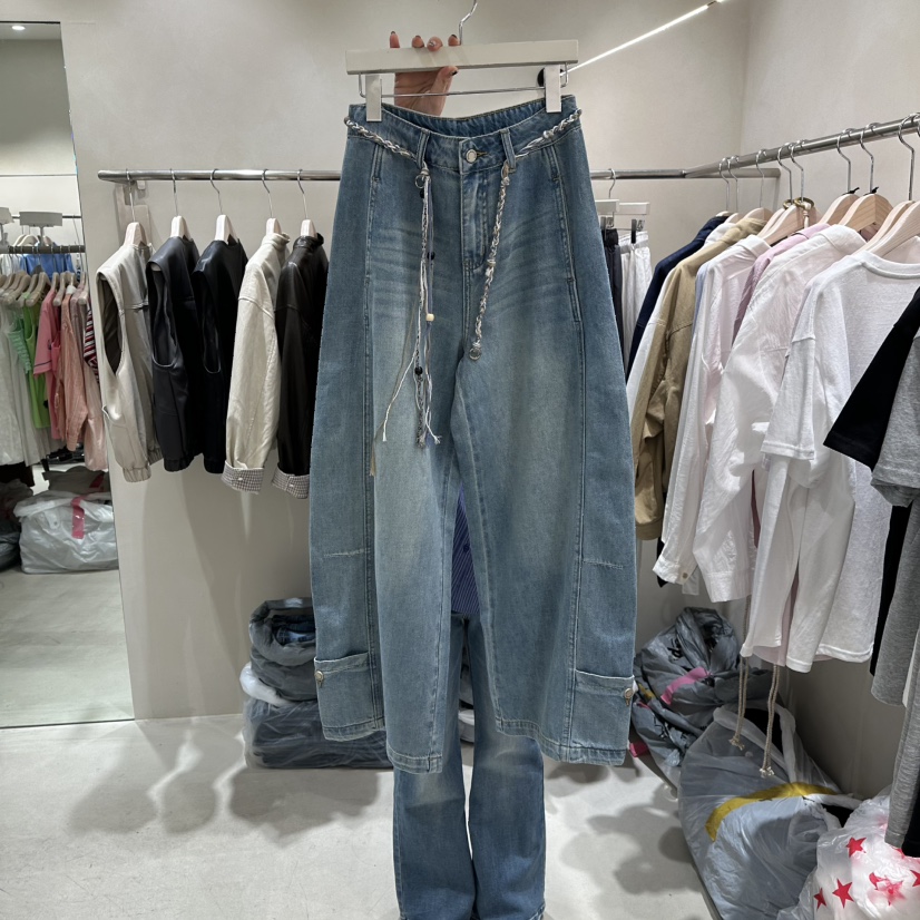 Color B東大門直郵女士新款人氣休閑推薦真品26春夏牛仔褲Color B牛仔褲圖色1