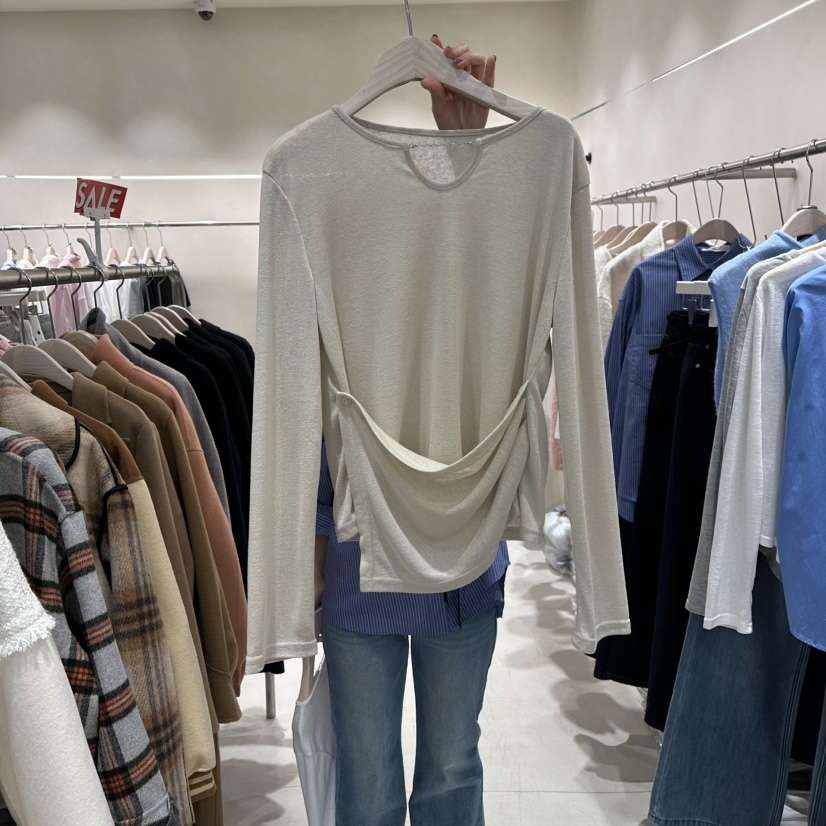 Color B東大門代購女裝新品人氣時尚推薦26春夏休閑長袖T恤Color B長袖T恤圖色2