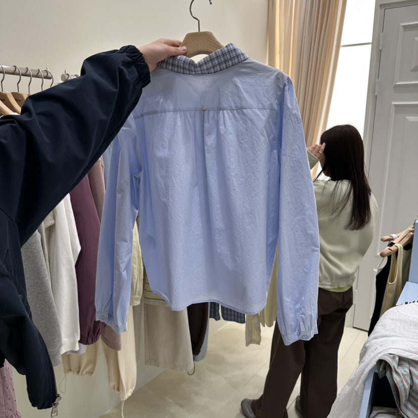 OURMOMENT韓國代購女士新品時尚熱賣真品人氣職業襯衫蕾絲衫OURMOMENT襯衫/蕾絲衫