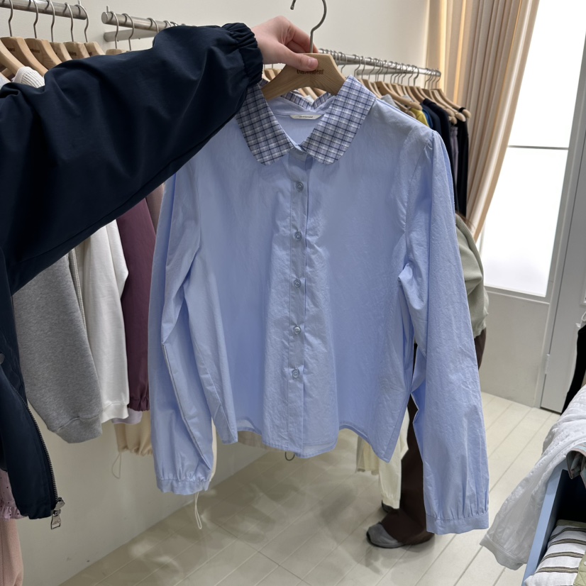 OURMOMENT韓國代購女士新品時尚熱賣真品人氣職業襯衫蕾絲衫OURMOMENT襯衫/蕾絲衫圖色2