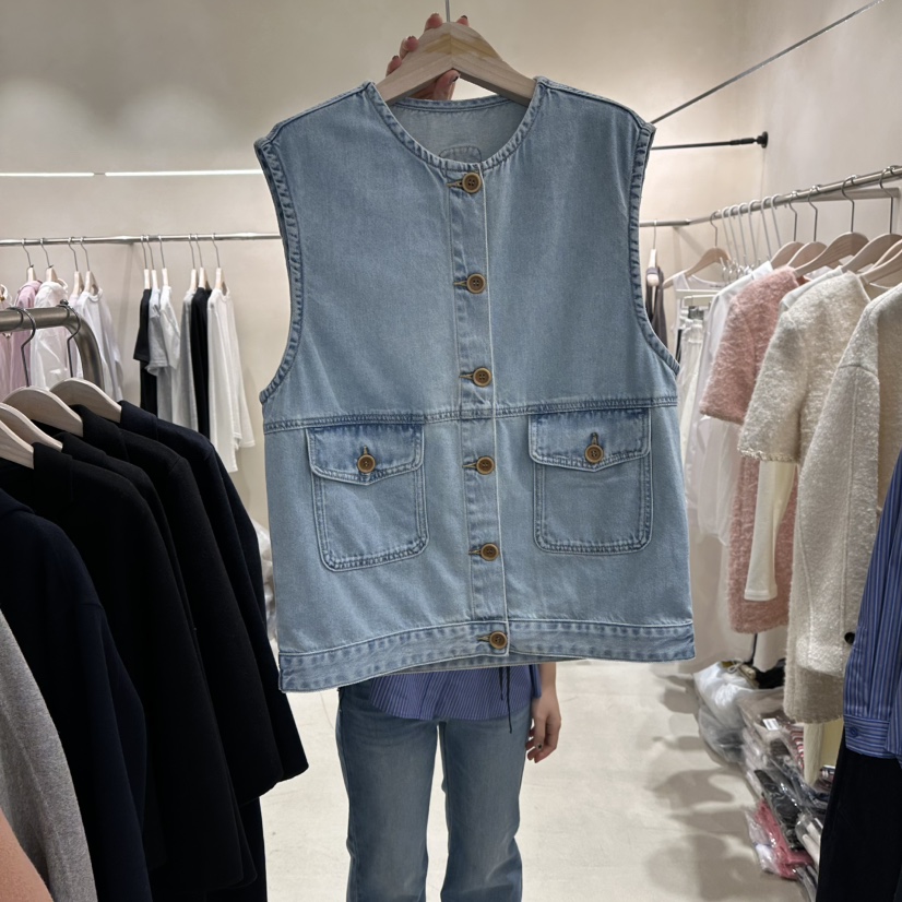 Color B東大門實拍女裝新品推薦職業人氣26春夏熱賣馬甲Color B馬甲圖色1