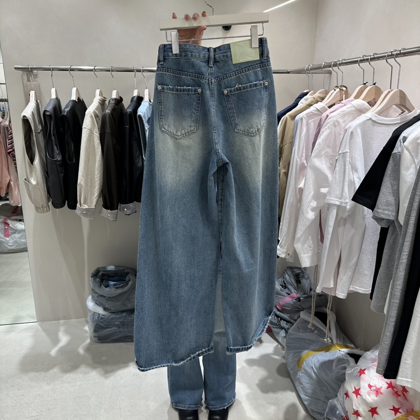 Color B東大門實拍女士新品熱賣推薦休閑真品時尚牛仔褲Color B牛仔褲