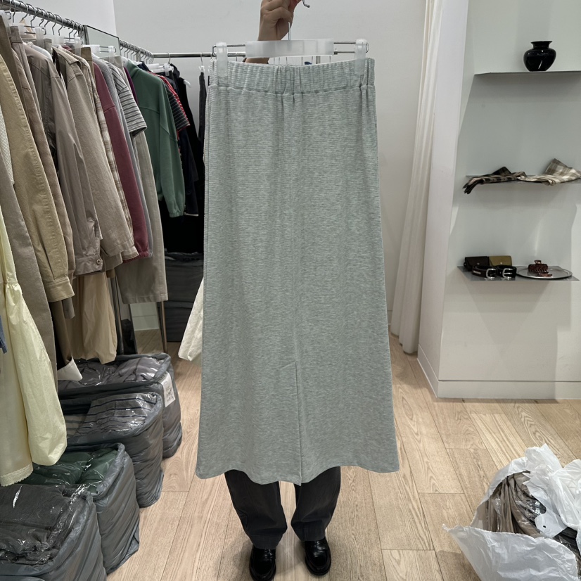 REIRAI東大門代購女裝新款職業休閑時尚真品熱賣長裙華夫格Reirai長裙