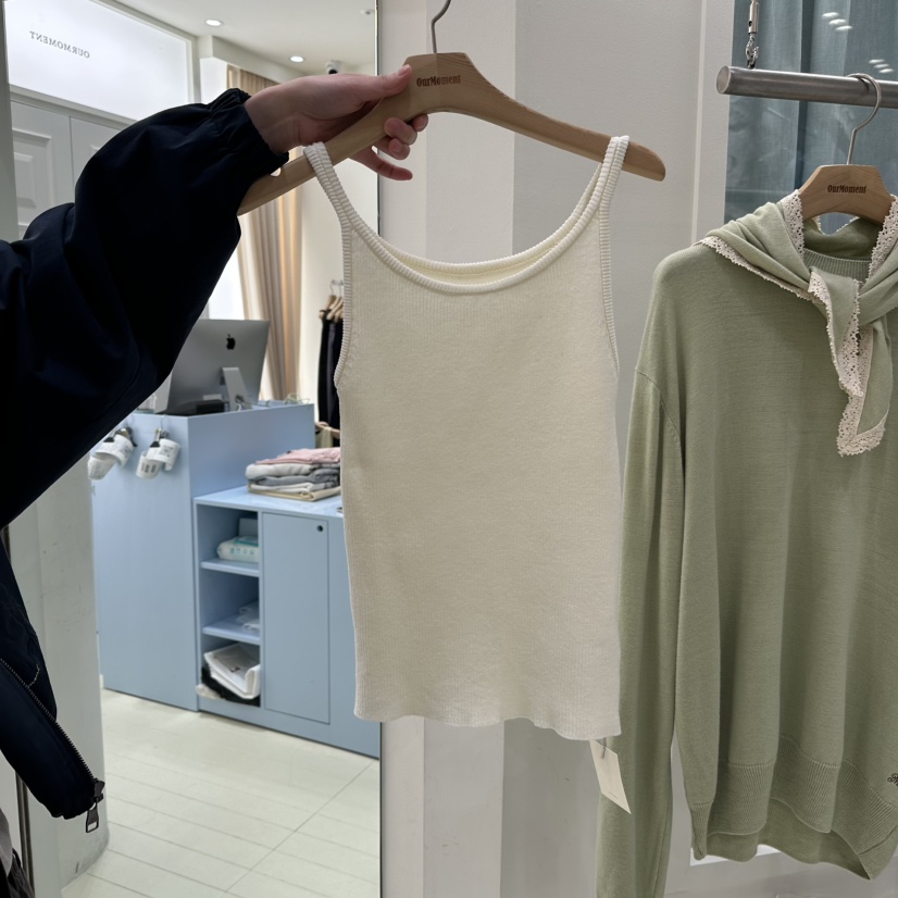 OURMOMENT韓國直郵女士新款休閑職業真品26春夏時尚吊帶背心OURMOMENT吊帶/背心圖色1