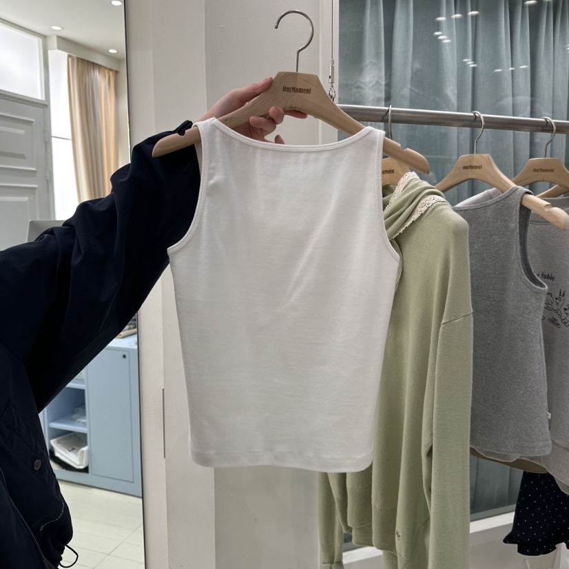 OURMOMENT韓國代購女士新款時尚26春夏職業真品人氣吊帶背心OURMOMENT吊帶/背心