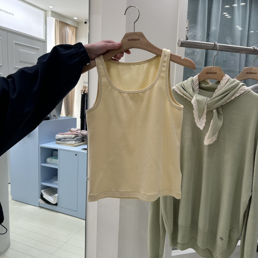 OURMOMENT韓國代購女士新款時尚26春夏職業真品人氣吊帶背心OURMOMENT吊帶/背心圖色1