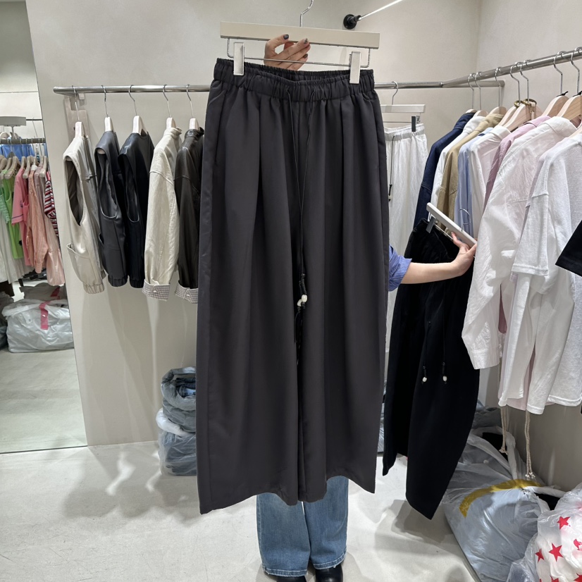 Color B東大門代購女裝新款時尚職業推薦熱賣人氣休閑褲Color B休閑褲圖色2墨色