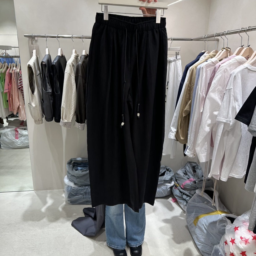 Color B東大門代購女裝新款時尚職業推薦熱賣人氣休閑褲Color B休閑褲圖色3黑色