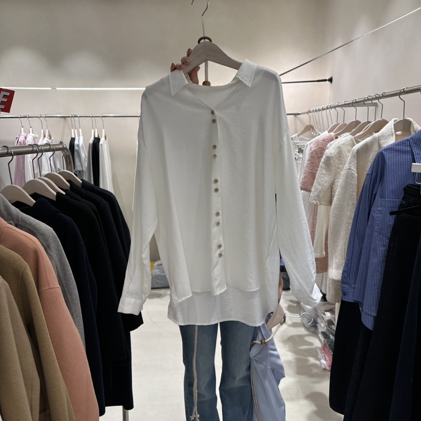 Color B韓國代購女裝新款職業時尚推薦真品休閑襯衫蕾絲衫Color B襯衫/蕾絲衫圖色1