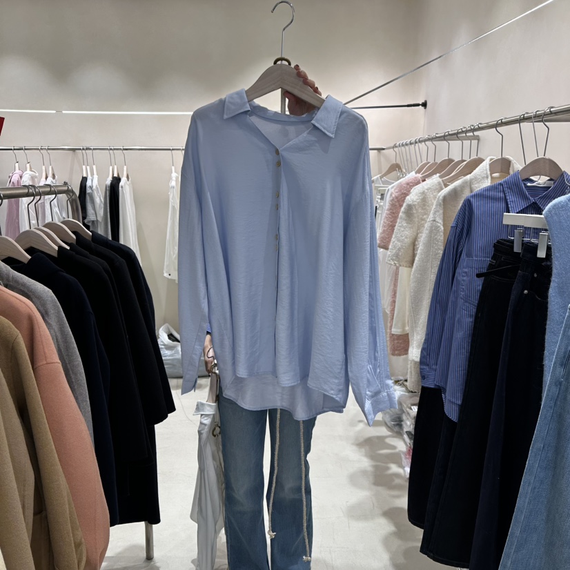 Color B韓國代購女裝新款職業時尚推薦真品休閑襯衫蕾絲衫Color B襯衫/蕾絲衫圖色2