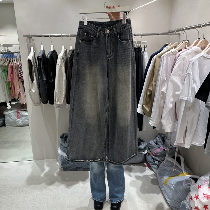 Color B東大門實拍女裝新款熱賣26春夏職業人氣推薦牛仔褲Color B牛仔褲圖色1