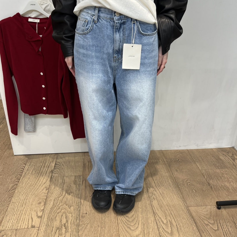 JINSIM韓國直郵女裝新款職業人氣時尚推薦休閑熱賣牛仔褲JINSIM牛仔褲圖色1