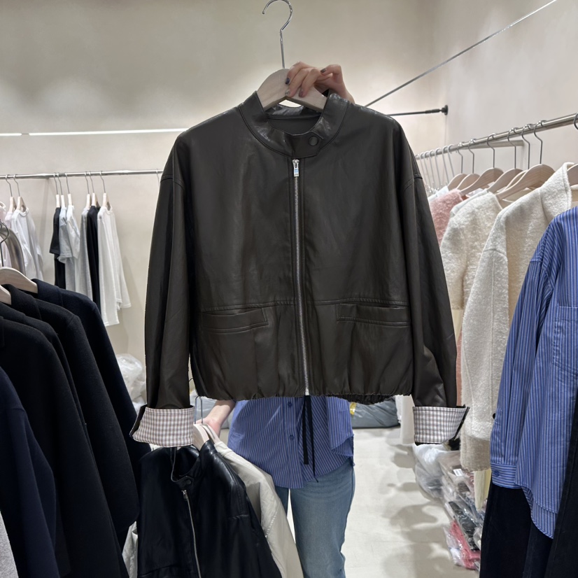 Color B東大門代購女裝新品休閑推薦熱賣人氣時尚職業夾克Color B夾克圖色3棕色