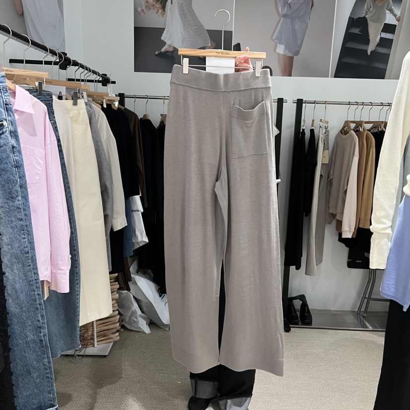 LMT（SAND LIMITED）東大門實拍女士新款休閑休閑褲條紋LMT/THE SAND/THE BEIGES_FLOW休閑褲