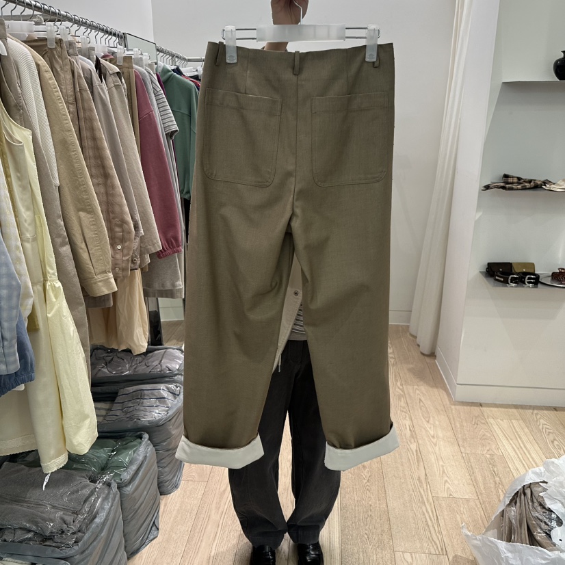 REIRAI韓國直郵女士新品熱賣真品推薦人氣休閑褲不含腰帶Reirai休閑褲