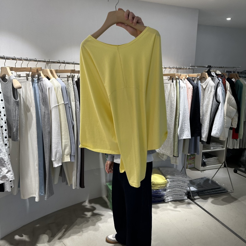 ROOM K-P韓國直郵女士新款26春夏時尚職業熱賣真品長袖T恤ROOM K長袖T恤