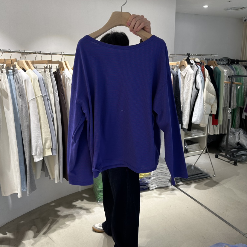 ROOM K-P韓國直郵女士新款26春夏時尚職業熱賣真品長袖T恤ROOM K長袖T恤圖色2