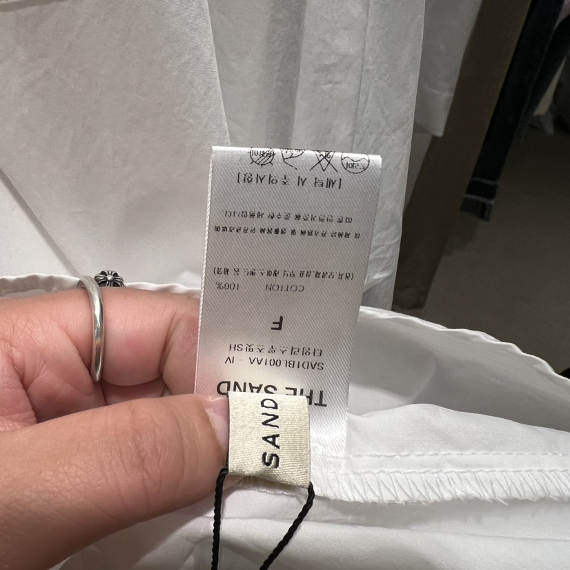 LMT（SAND LIMITED）韓國直郵女裝新品職業襯衫蕾絲衫寬松LMT/THE SAND/THE BEIGES_FLOW襯衫/蕾絲衫