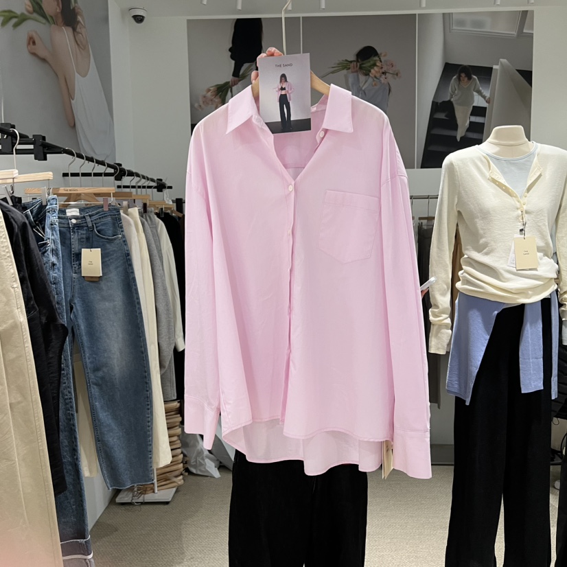 LMT（SAND LIMITED）韓國直郵女裝新品職業襯衫蕾絲衫寬松LMT/THE SAND/THE BEIGES_FLOW襯衫/蕾絲衫圖色1