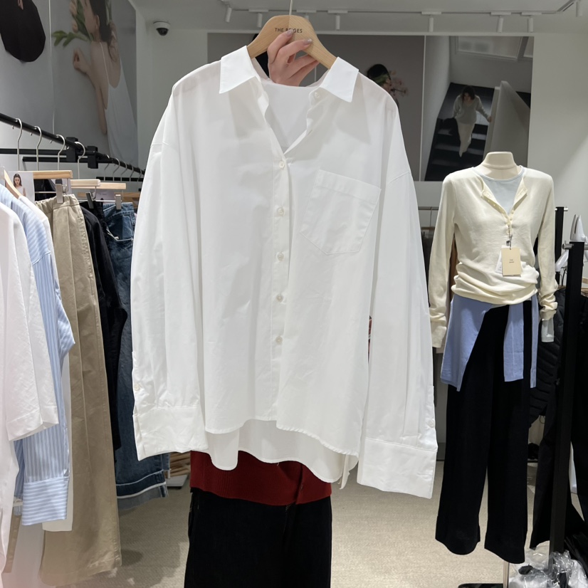 LMT（SAND LIMITED）韓國直郵女裝新品職業襯衫蕾絲衫寬松LMT/THE SAND/THE BEIGES_FLOW襯衫/蕾絲衫圖色2