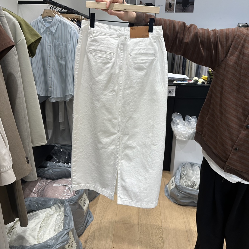 aube nunt韓國直郵女裝新款推薦熱賣26春夏職業真品長裙aube nunt長裙