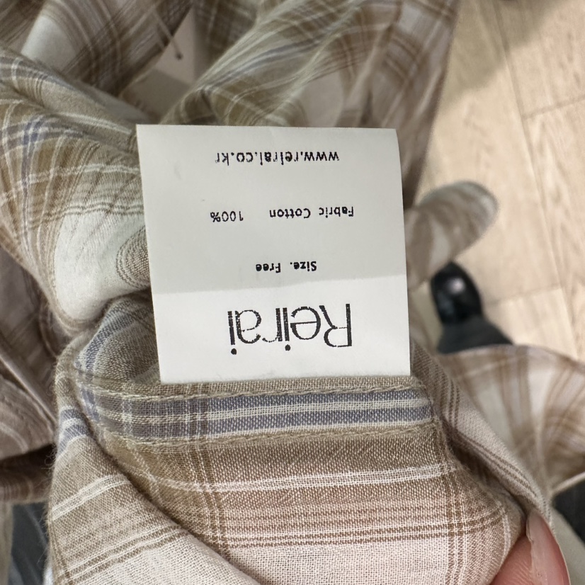 REIRAI東大門實拍女士新品真品熱賣休閑人氣襯衫蕾絲衫格紋Reirai襯衫/蕾絲衫