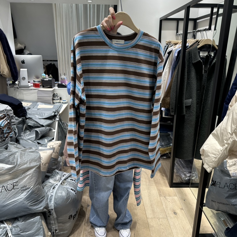 BRUNI/RICOTTA東大門代購女士新品人氣推薦熱賣時尚長袖T恤BRUNI/RICOTTA長袖T恤圖色2