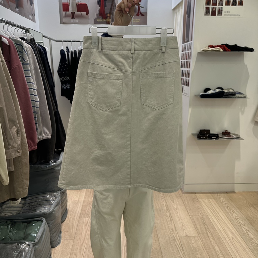 REIRAI韓國直郵女士新品26春夏休閑人氣半身裙中短裙褶皺Reirai半身裙/中短裙