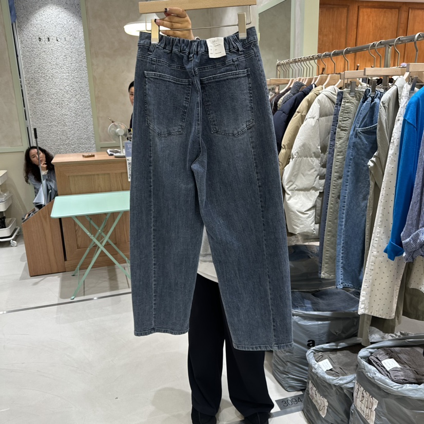 DELI JENNY東大門代購女士新品時尚人氣熱賣推薦休閑牛仔褲DELI JENNY牛仔褲