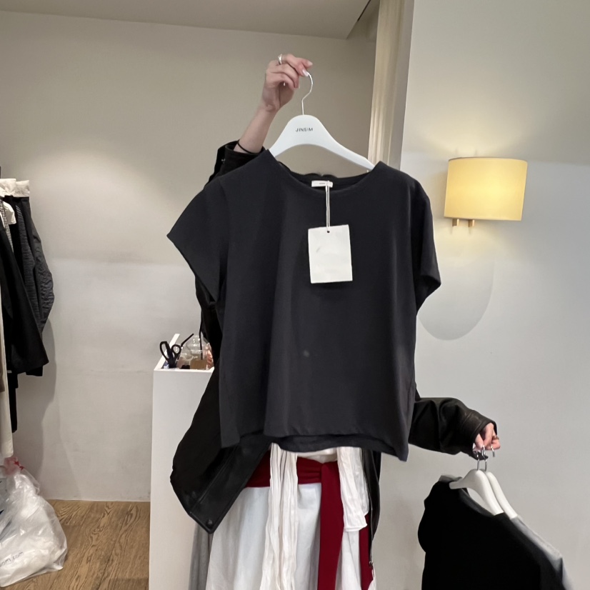 JINSIM東大門直郵女裝新品休閑26春夏推薦人氣時尚職業T恤JINSIMT恤圖色3