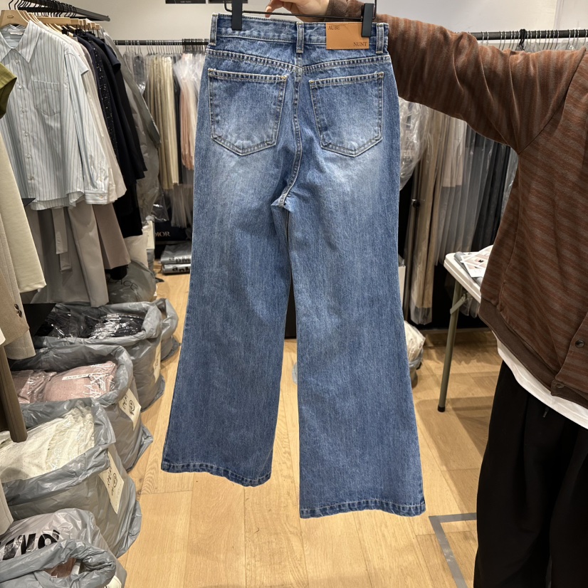 aube nunt韓國直郵女裝新品熱賣休閑人氣真品推薦牛仔褲aube nunt牛仔褲