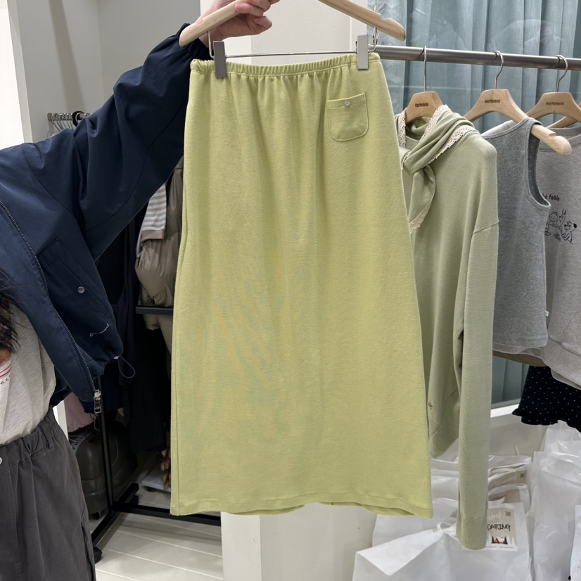 OURMOMENT韓國代購女士新品真品推薦休閑熱賣26春夏時尚長裙OURMOMENT長裙圖色1