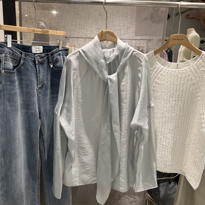 LMT（SAND LIMITED）東大門實拍女士新款人氣襯衫蕾絲衫LMT/THE SAND/THE BEIGES_FLOW襯衫/蕾絲衫圖色1