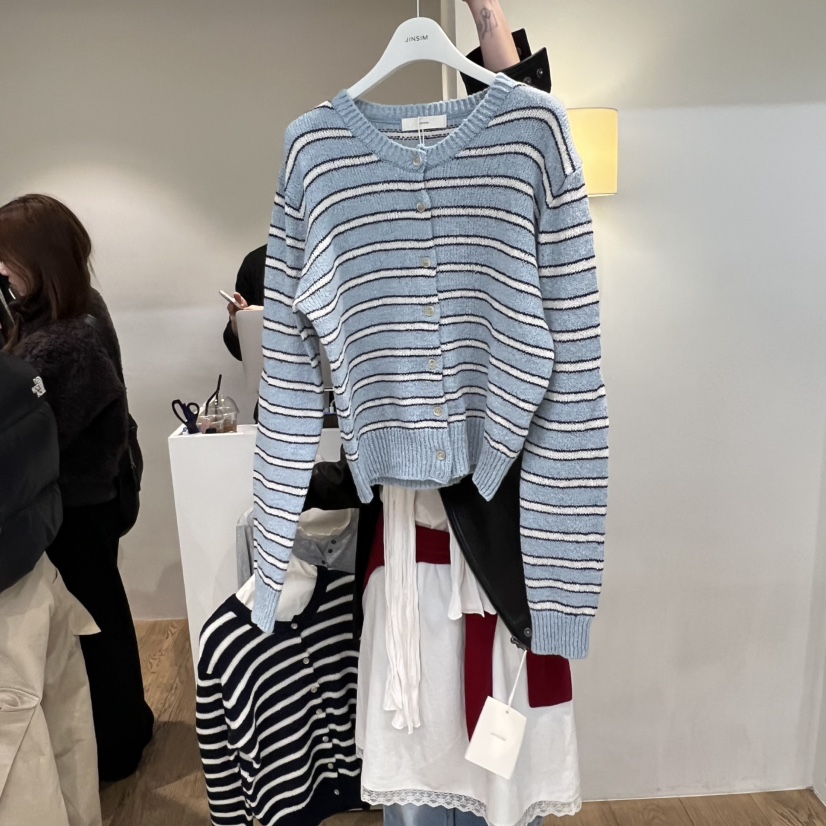 JINSIM韓國代購女裝新品熱賣時尚推薦職業26春夏針織衫開衫JINSIM針織衫圖色2