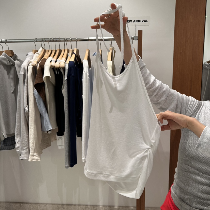 ANDMORE BUTTON東大門直郵女裝新品時尚職業休閑吊帶背心ANDMORE BUTTON吊帶/背心圖色3