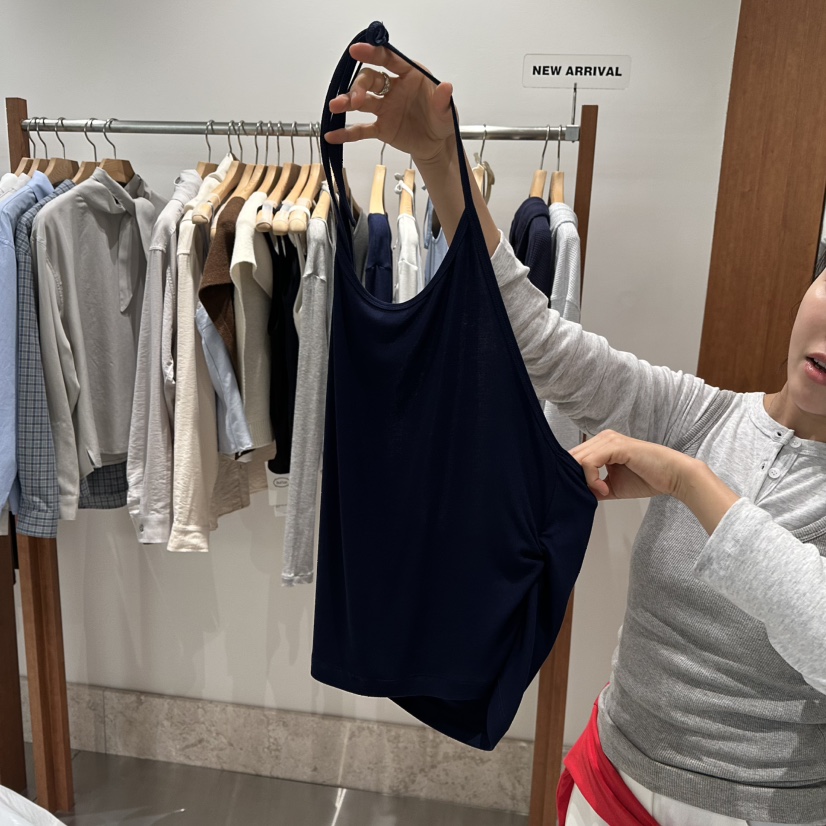 ANDMORE BUTTON東大門直郵女裝新品時尚職業休閑吊帶背心ANDMORE BUTTON吊帶/背心圖色4