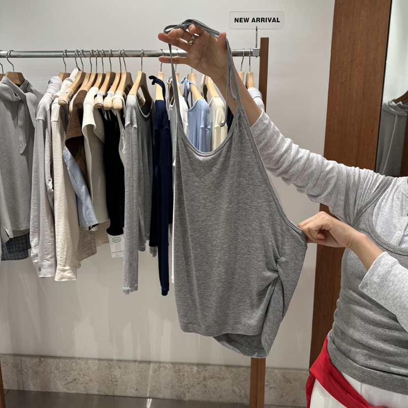 ANDMORE BUTTON東大門直郵女裝新品時尚職業休閑吊帶背心ANDMORE BUTTON吊帶/背心圖色5